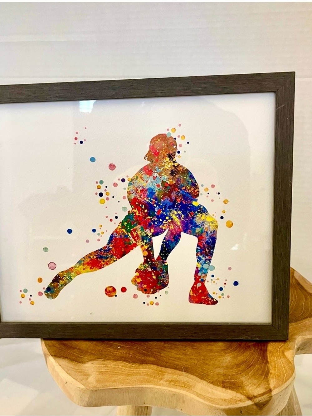 Framed watercolor Baseball/Softball Catcher
Sports Art, Good preowned condition - Picture 3 of 7